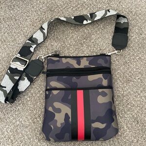 Camo crossbody bag